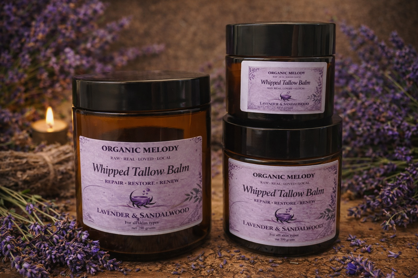 ORGANIC 100% WHIPPED TALLOW BALM.