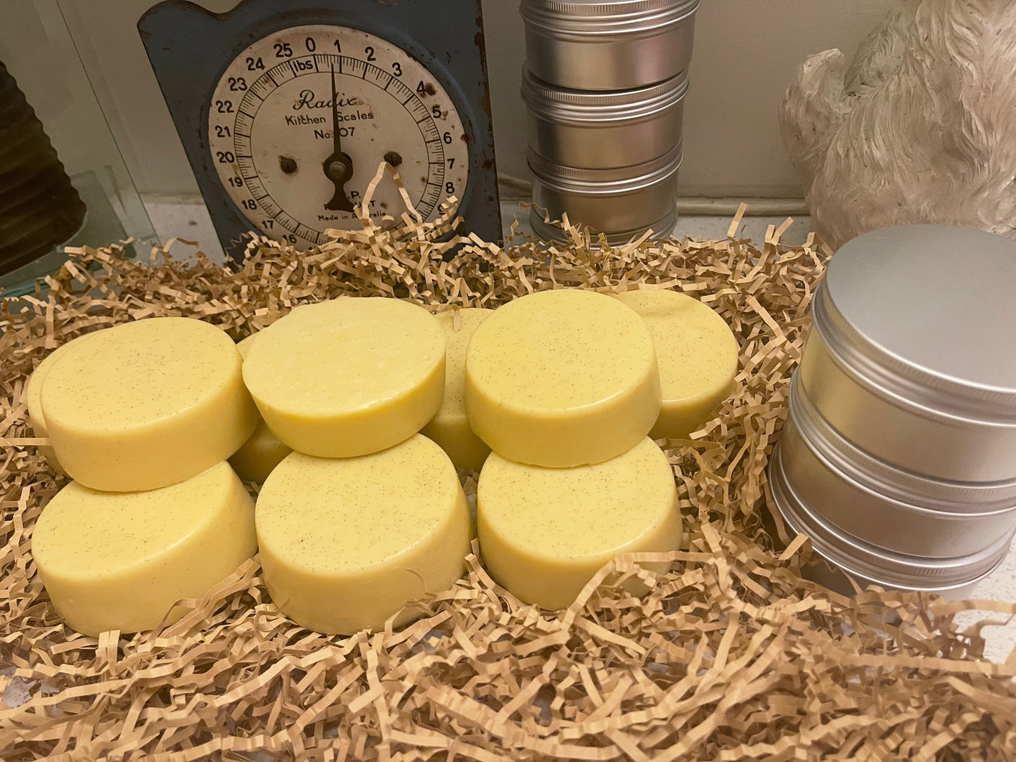 TALLOW GOATS MILK SOAP With Rosemary Oil Extract, Ylang Ylang & Tangerine 🍊