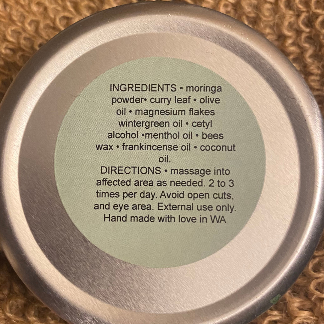 Salve Balm: Moringa, Menthol & Curry Leaf