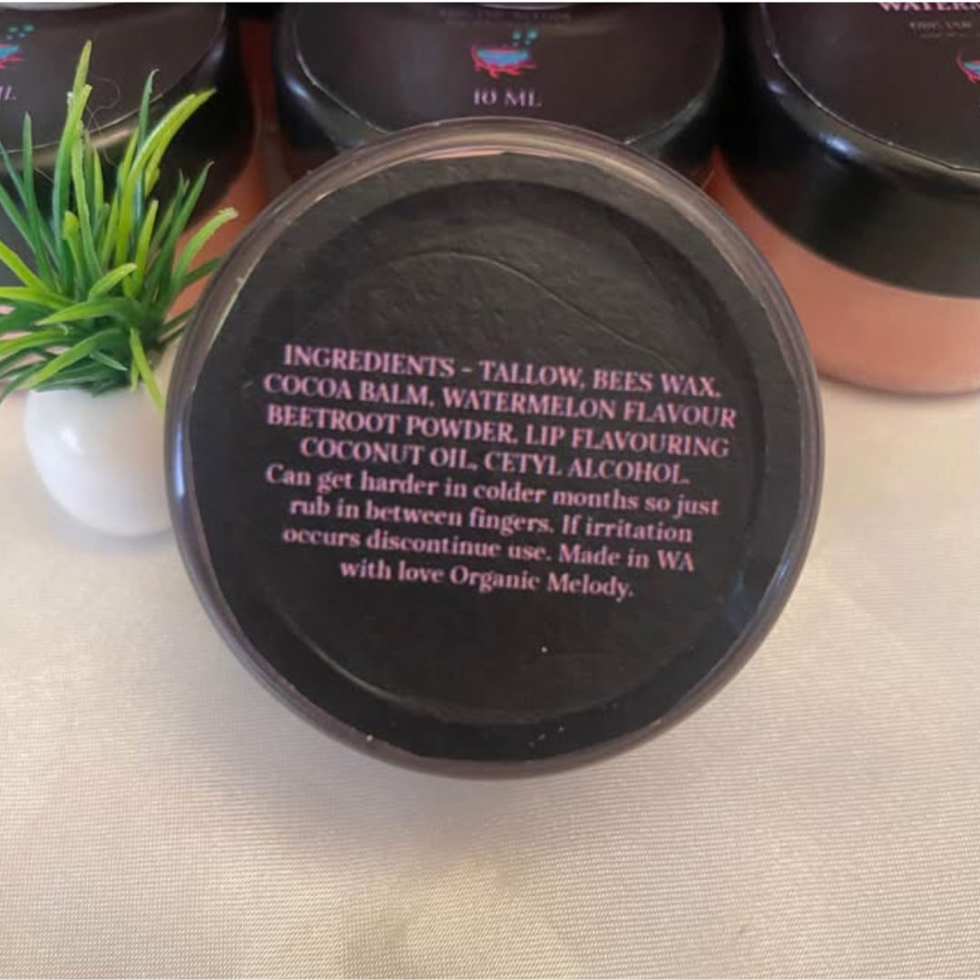 Peppermint & Watermelon Tallow Lip Balm