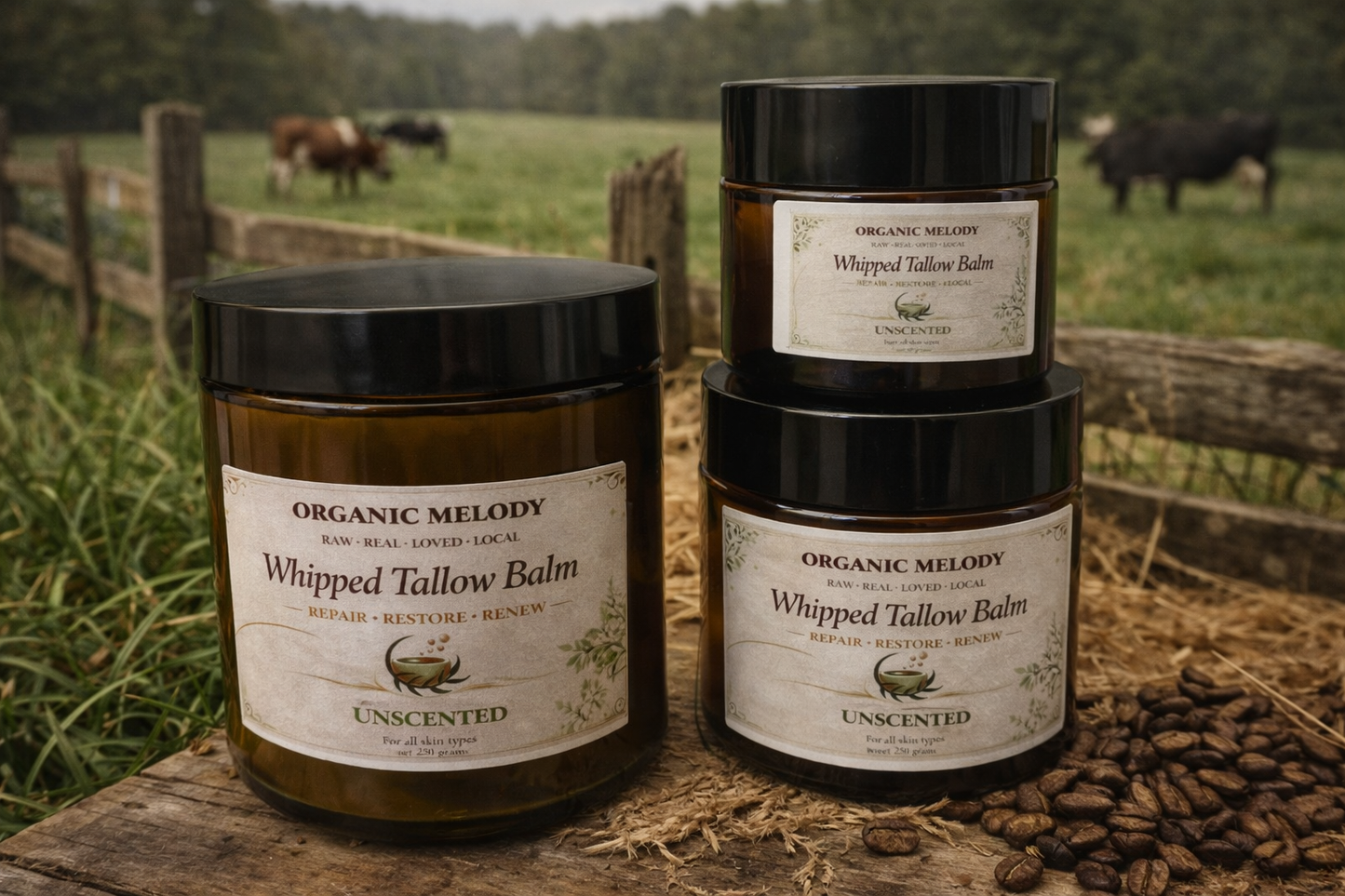 ORGANIC 100% WHIPPED TALLOW BALM.