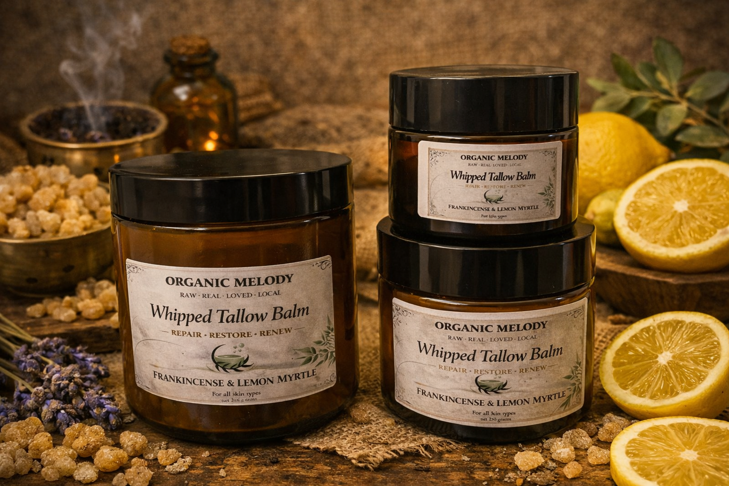 ORGANIC 100% WHIPPED TALLOW BALM.