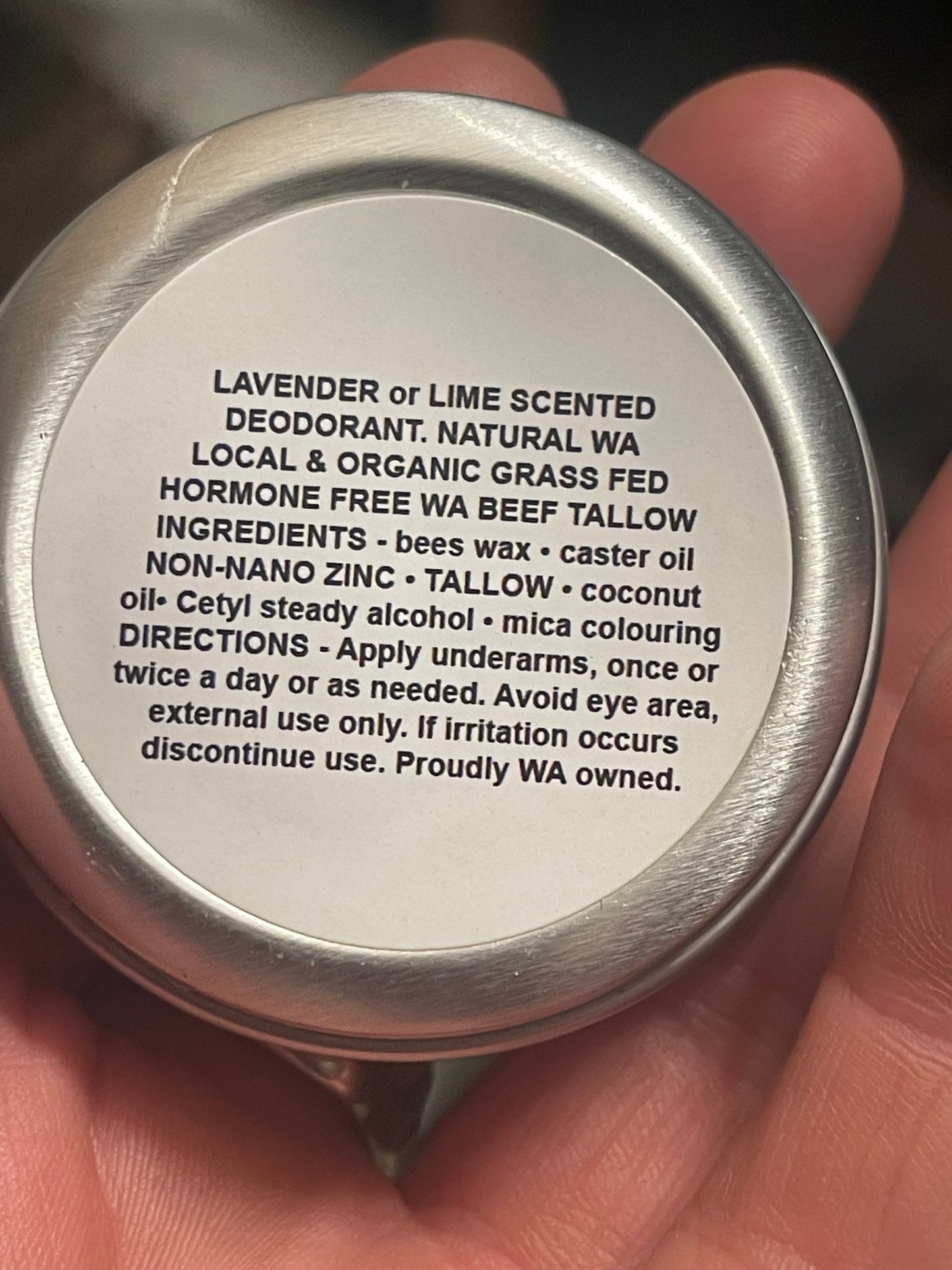 Tallow Deodorant