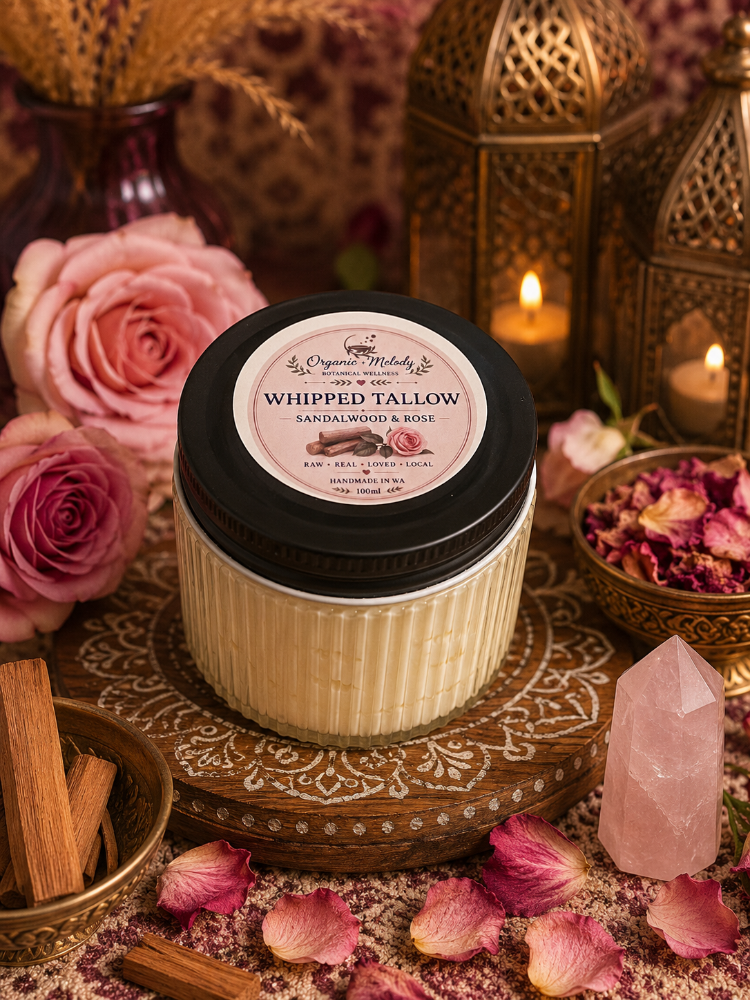 ORGANIC 100% WHIPPED TALLOW BALM.