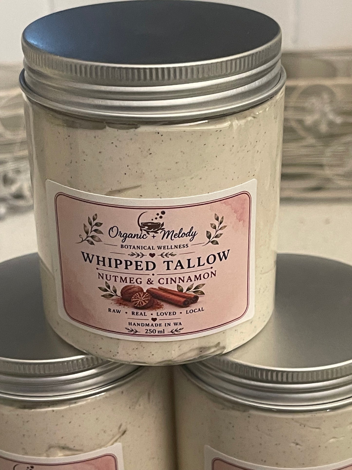 ORGANIC 100% WHIPPED TALLOW BALM.