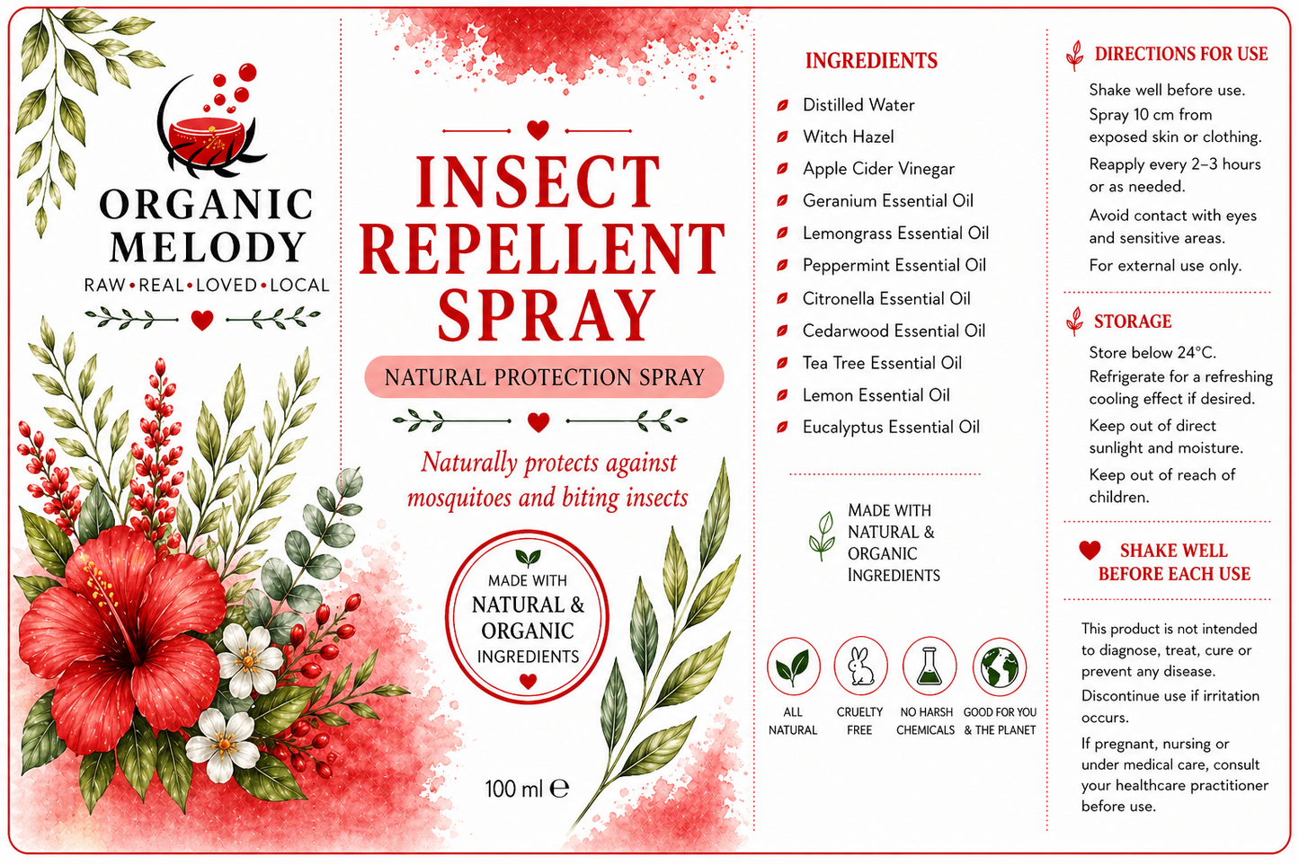 Insect Repellent Lemongrass & Cedar-wood