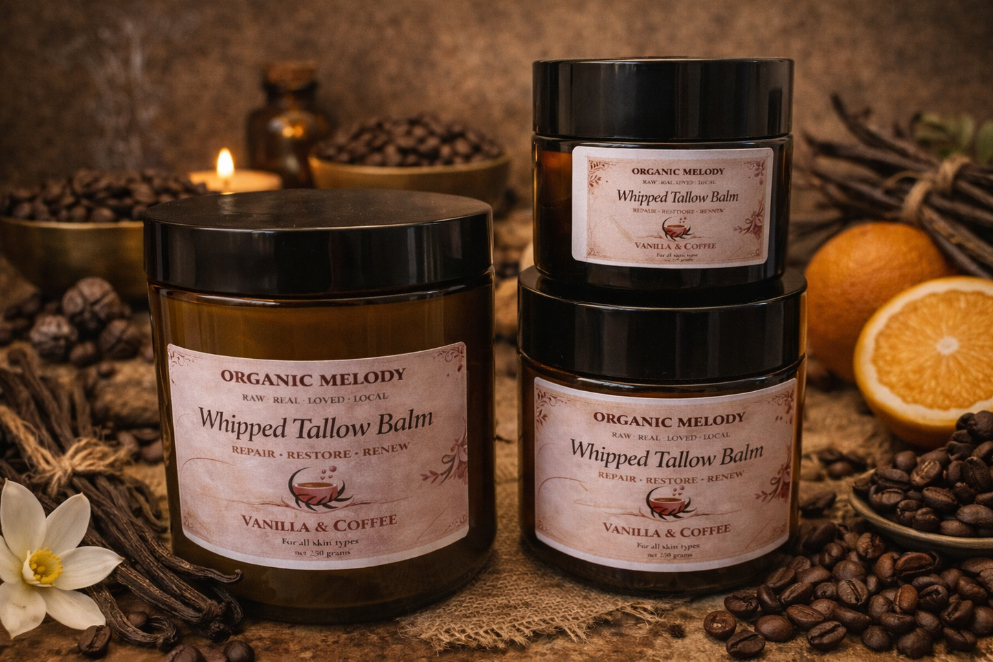 ORGANIC 100% WHIPPED TALLOW BALM.