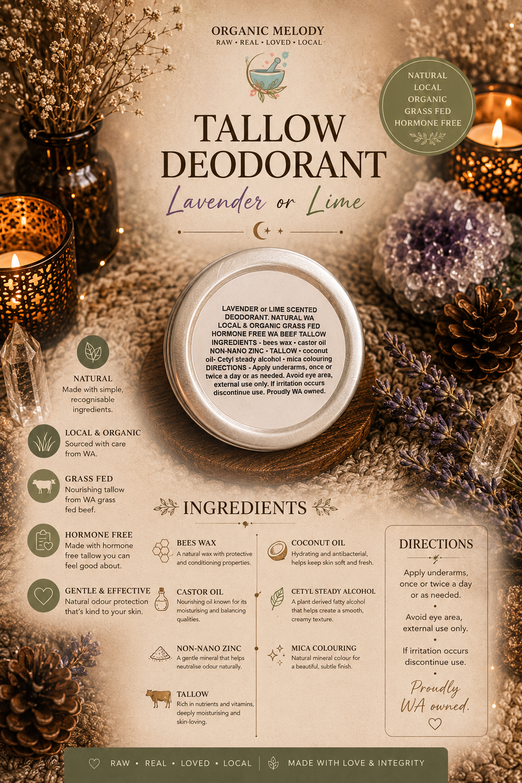 Tallow Deodorant