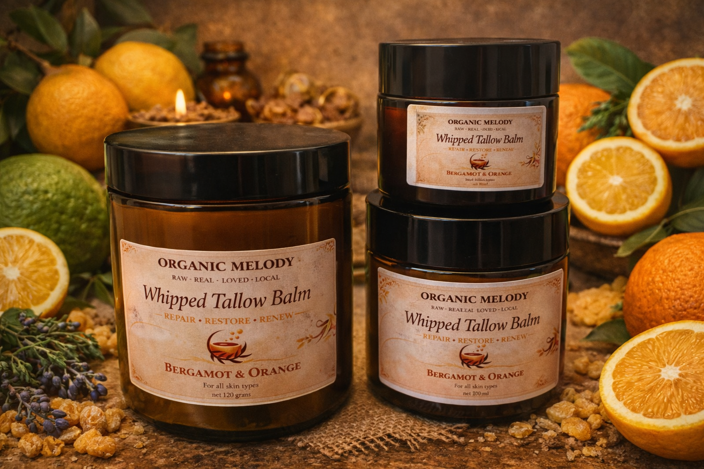 ORGANIC 100% WHIPPED TALLOW BALM.