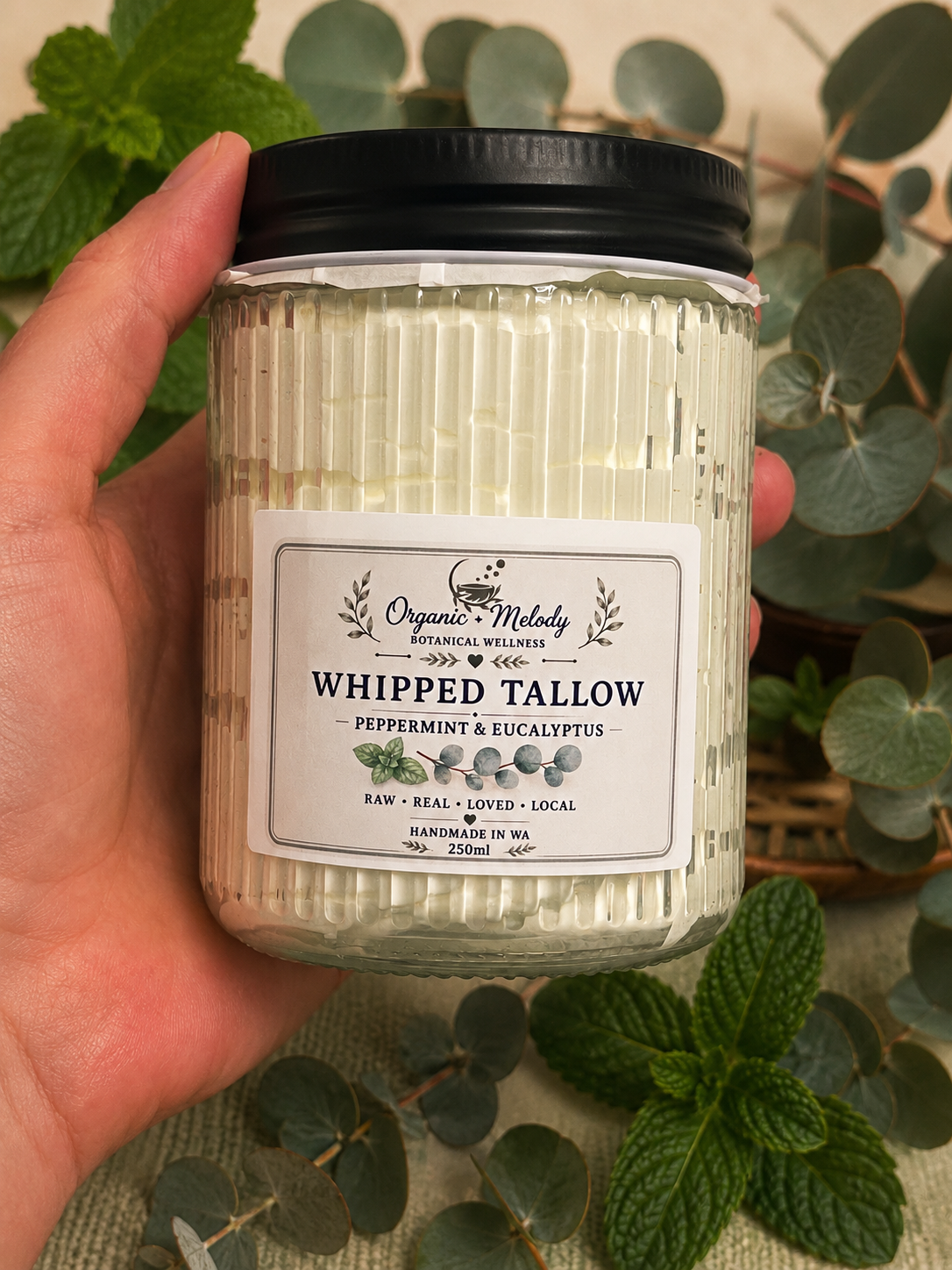 ORGANIC 100% WHIPPED TALLOW BALM.