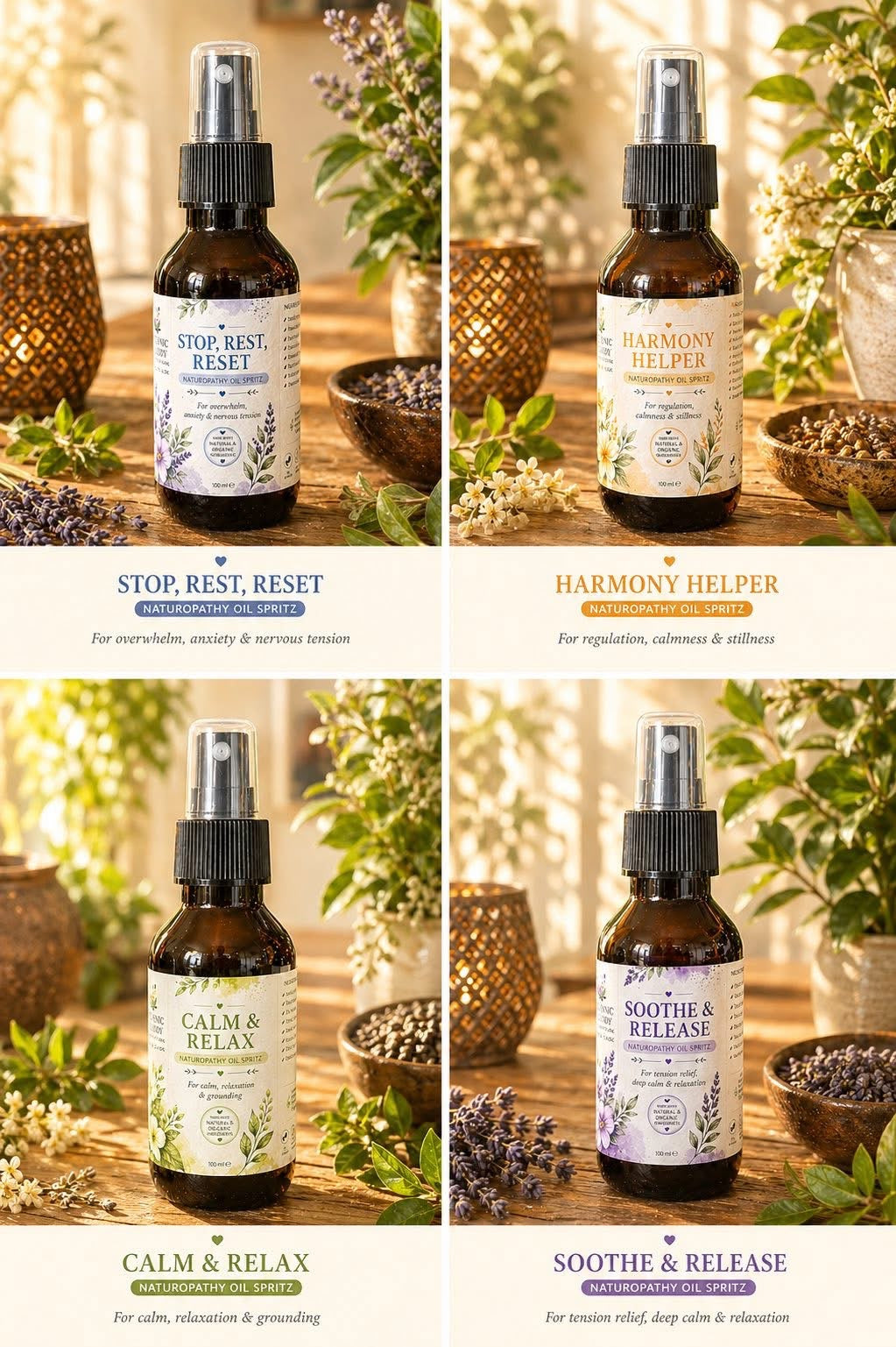 Face Mist Toners balance & Mood Spritz $30
