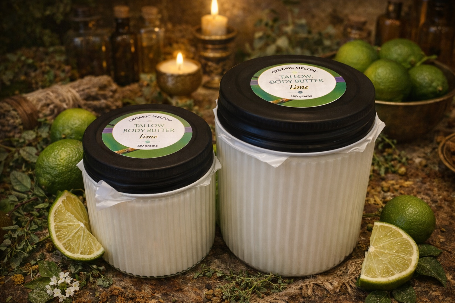 BODYBUTTER WITH TALLOW •LIME 🍋‍🟩