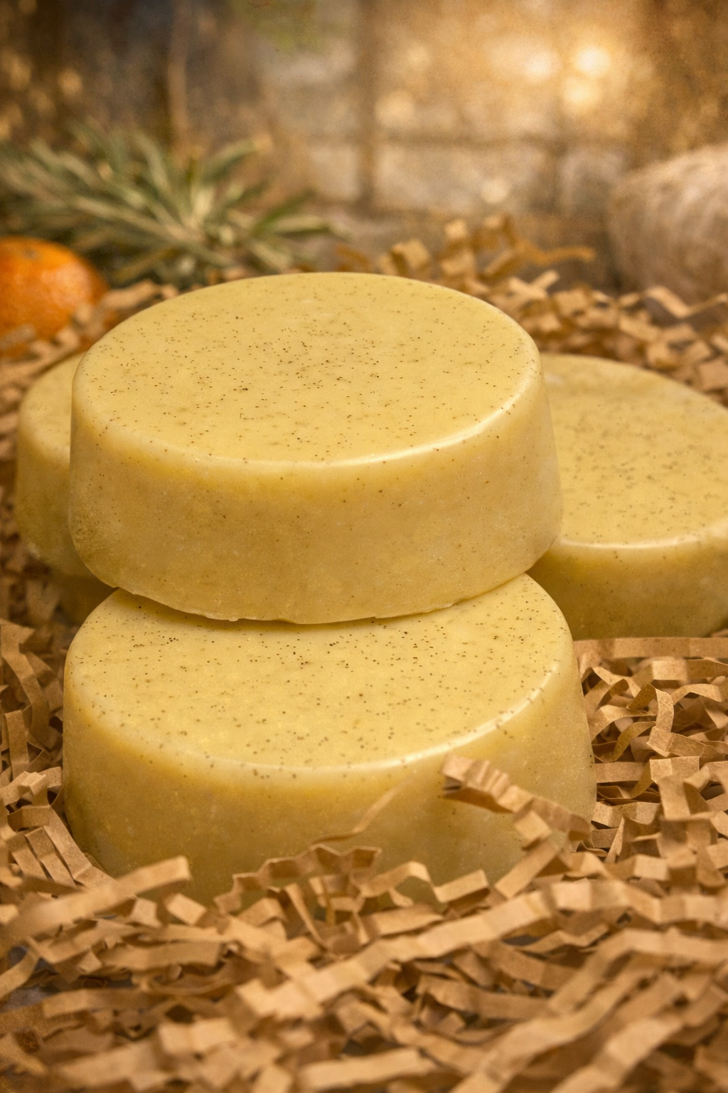TALLOW GOATS MILK SOAP With Rosemary Oil Extract, Ylang Ylang & Tangerine 🍊