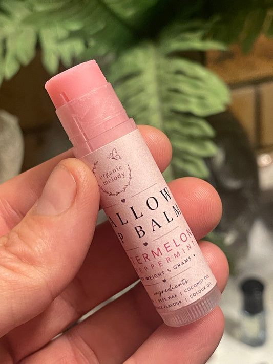 TALLOW LIP BALM  WATERMELON & PEPPERMINT 5ml