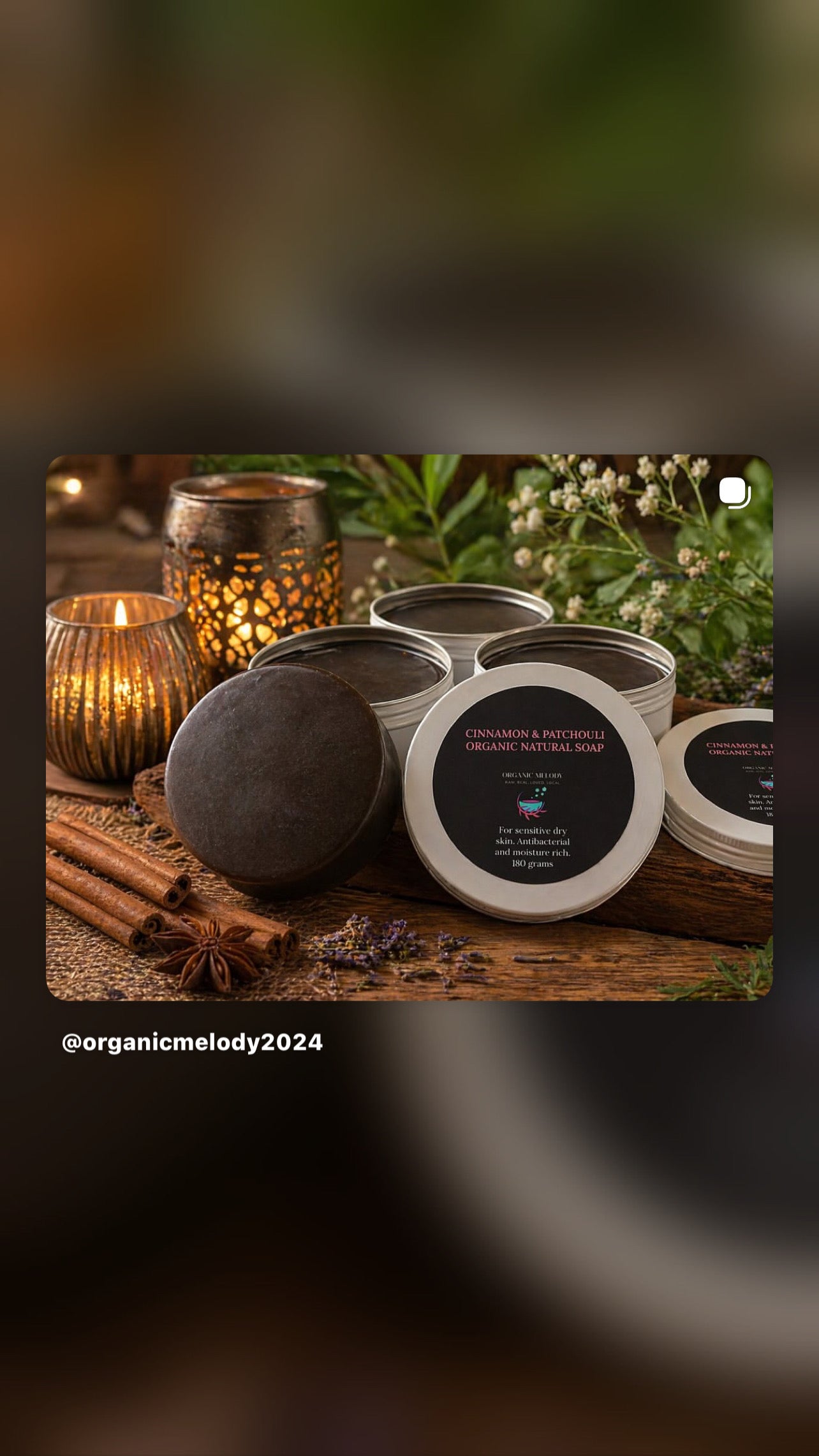 Cinnamon & Patchouli Organic Soap
